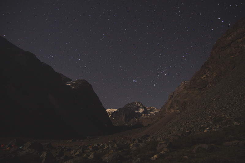 rock, camping, milky way, hiking, mountains, sky, scenery, non-urban scene, rock - object, dark, noche, mountain range, 5K, scenics - nature, space, night sky