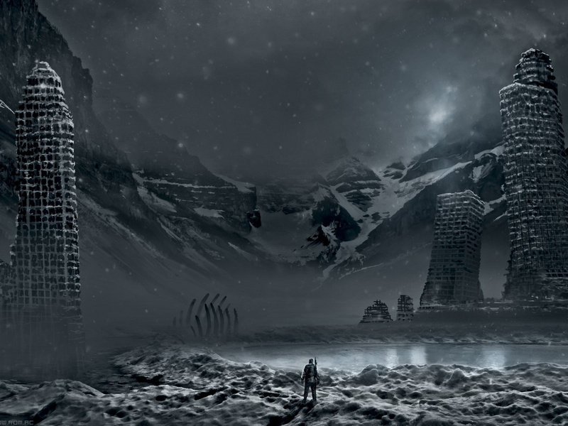 720P, alienigena, abstracto, planeta, sci-fi