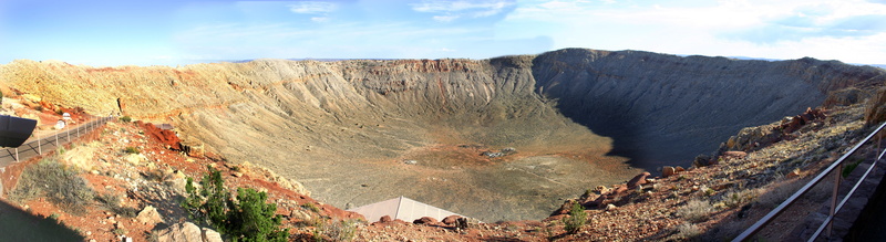 cloud - sky, meteor crater arizona, meteor, panoramic, rock - object, day, transportation, non-urban scene, volcanic crater, travel destinations, land