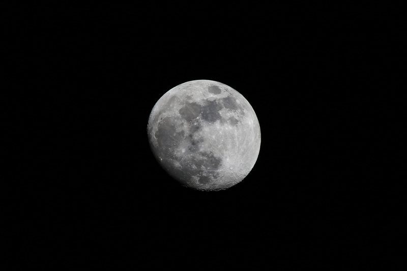 grayscale, sky, photo, backgrounds, 4K, planetary Moon, astrology, nature, crescent, moon, space, star - Space, science, moon Surface, astronomy Telescope