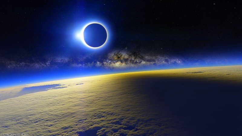 1080P, beauty in nature, night, sky, planet earth, water, star - space, blue, nature, sea, full moon, land, scenics - nature, solar, planet - space, astronomy