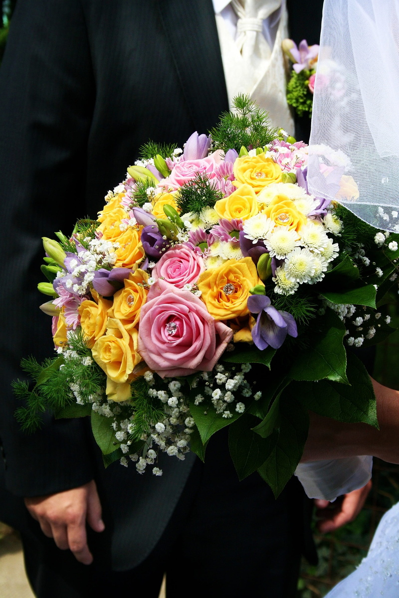 plant, event, wedding dress, bouquet, couple - relationship, contact, life events, woman, wedding, bride, outdoors, 2K, in conjunction with the, a couple of