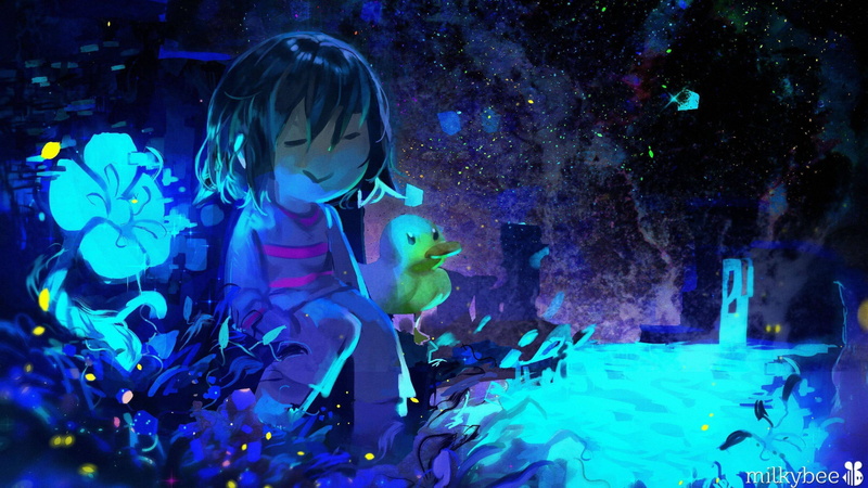 2K, waterfall, undertale-