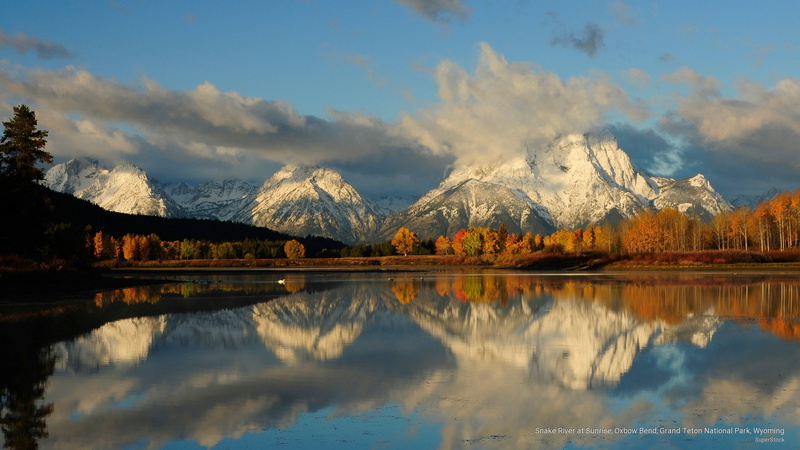 teton, park, wyoming, bend, sunrise, 2K, National Parks, river, snake, national, grand, oxbow