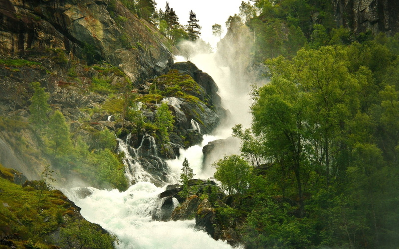 day, flowing water, power, blurred motion, land, forest, power in nature, flowing, landscape, scenics - nature, waterfalls, cascading, waterfall, Amazon