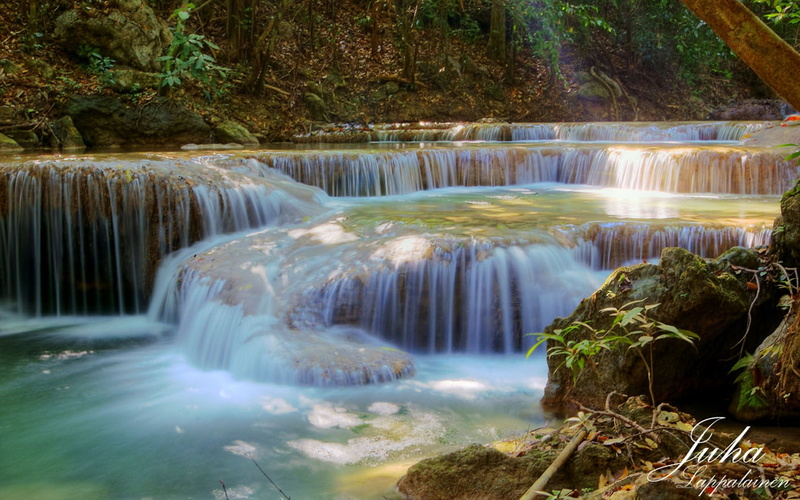 2K, park, national, waterfall, kanchanaburi