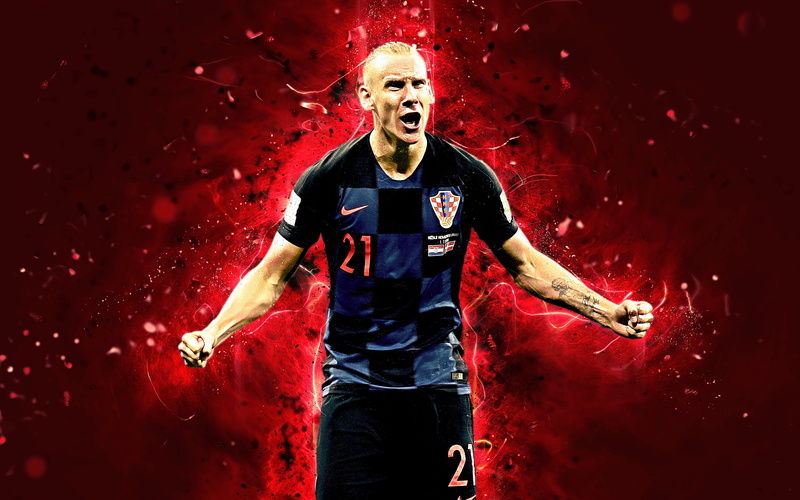Soccer, 4K, Domagoj Vida, Croatian