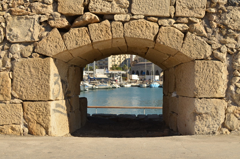 arch, sunlight, water, nature, heraklion, harbour, graffiti, old, building exterior, building, no people, crete, stone wall, greece, arched, canal, history