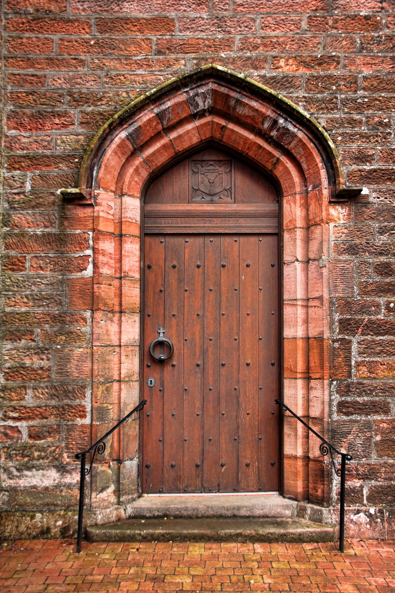 arch, goal, protection, no people, entrance, stone wall, portal, wall, wall - building feature, wood - material, brick wall, outdoors, input, old door