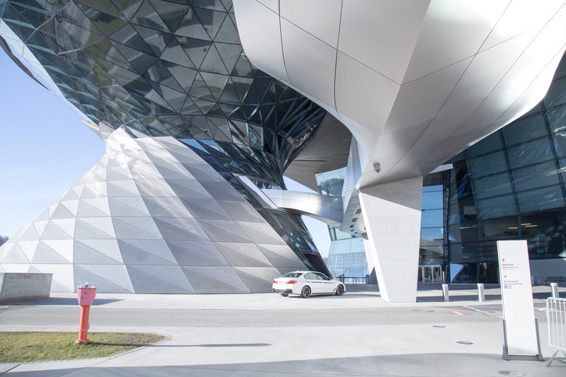 office building exterior, metropolis, banister, convention center, outdoors, building exterior, vehicle, 5K, built structure, ceiling, city, transportation