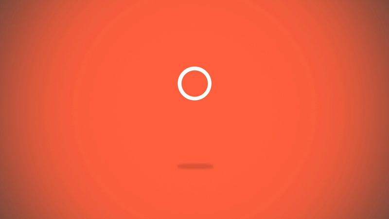 simple, circle, minimalism, orange background, 1080P, Her (movie), digital art, movies
