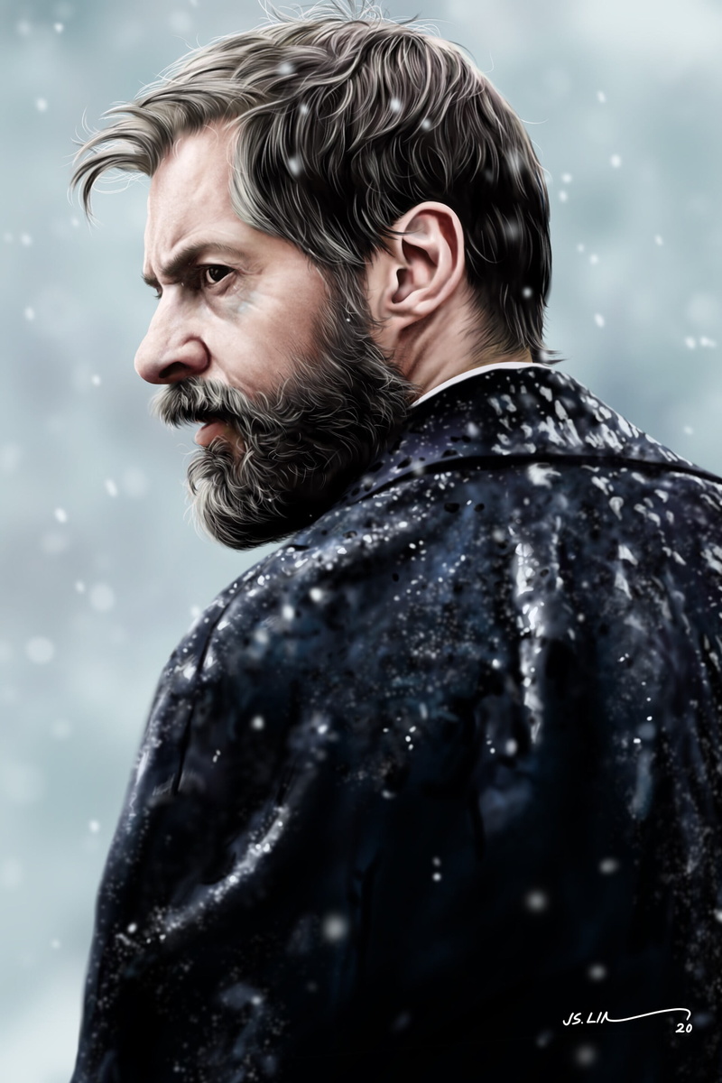 X-Men, artwork, Hugh Jackman, digital art, Jinsung Lim, Logan (Movies), realistic, 2K, drawing, fan art, Logan (2017), digital painting