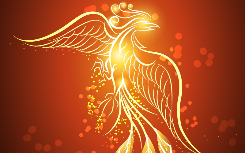 Abstract, 4K, phoenix, rising