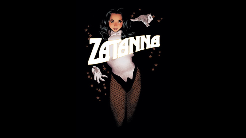 Girl, Black Hair, Zatanna, Fishnet, Comics, Glove, Smile, DC Comics, 1080P