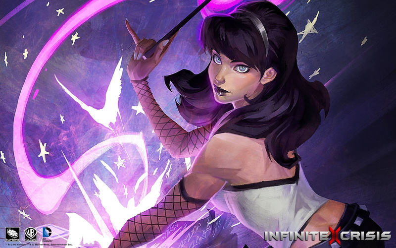 Zatanna, Infinite Crisis, Blue Eyes, 1080P, Magic, glasses, real people, hairstyle, DC Comics, Video Game, sunglasses, Fishnet, Long Hair, arts culture and entertainment