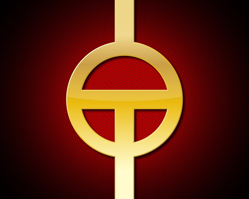 pattern, technology, red, gold colored, yellow, red tornado, single object, indoors, pole, geometric shape, sign, design, communication, 720P, symbol