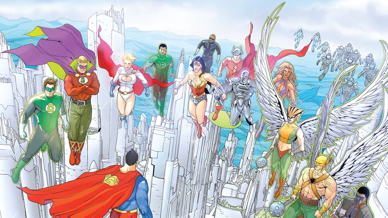 Hawkman, Justice League, Alan Scott, 1080P, Power Girl, Superman, Mister Terrific, Hal Jordan, John Stewart, Jay Garrick, Starfire (DC Comics), Hawkgirl