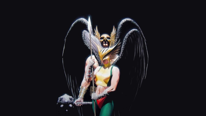 Hawkman, 1080P, Justice Society of America, Comics, Hawkgirl