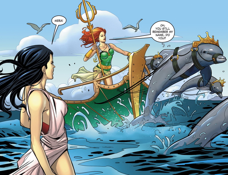 Bombshells, Wonder Woman, 1080P, DC Bombshells, DC Comics, Comics, Mera (DC Comics)