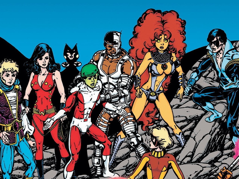 DC Comics, Wonder Girl, Raven (DC Comics), women, Beast Boy, group of people, Teen Titans, outdoors, human representation, male likeness, nature, clothing