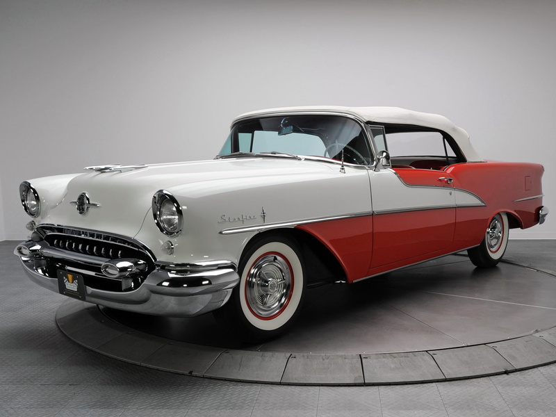 starfire, retro, 9 8, oldsmobile, convertible, 3067dx, luxury, 1955, 1080P