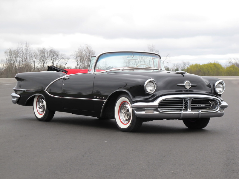 starfire, retro, 1080P, 1956, oldsmobile, 9 8, convertible