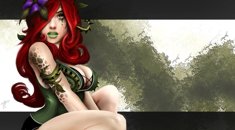 lifestyles, Poison Ivy, day, female likeness, young women, clothing, Women, leisure activity, art and craft, 1080P, real people, one person, representation