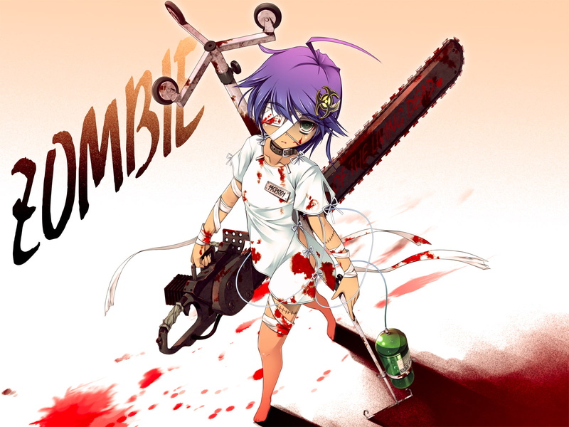 characters, girls, night, original, dead, monster, 720P, living