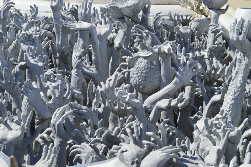 mystery, outdoors, day, mental, apocalypse, no people, statue, group of animals, grave, scary, monster, gothic, representation, death, full frame, cruel
