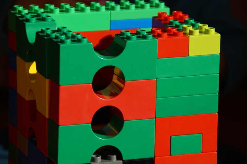 no people, building blocks, pattern, build, plastic, industry, green color, yellow, large group of objects, close-up, blocks, red, lego duplo, toy, studio shot