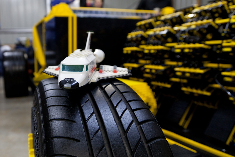 land vehicle, black color, close-up, mode of transportation, sports race, lego car, Air, fun, industry, day, build, road, no people, construction, black