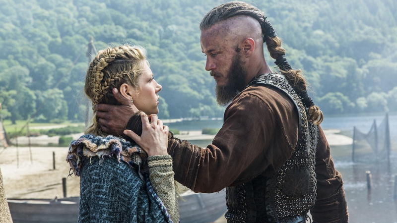 togetherness, clothing, emotion, two people, Ragnar Lothbrok, heterosexual couple, couple - relationship, day, Vikings, Vikings (TV Show), positive emotion