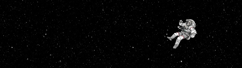 4K, stars, astronaut, space, skull