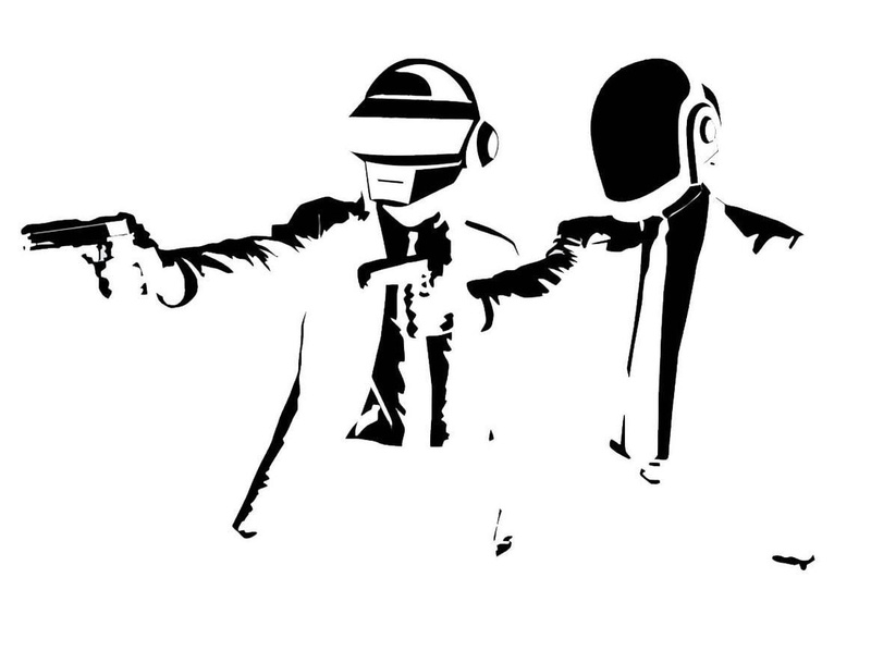 creativity, design, nature, indoors, art and craft, mid-air, no people, choice, cut out, vector, Pulp Fiction, sky, artwork, Daft Punk, white background