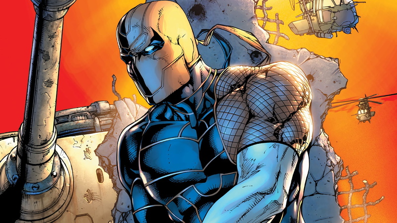 Deathstroke, nature, wall - building feature, abandoned, protection, human representation, damaged, representation, DC Comics, art and craft, real people