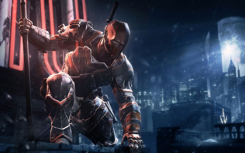 iron, poster, deathstroke, 2K, man