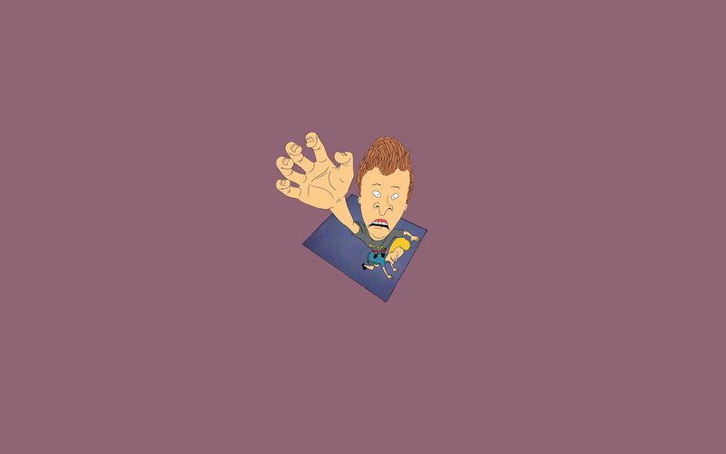 minimalism, pulls a hand, 1080P, mysterious eyes, Beavis and Butt-head, Beavis and Butthead, square