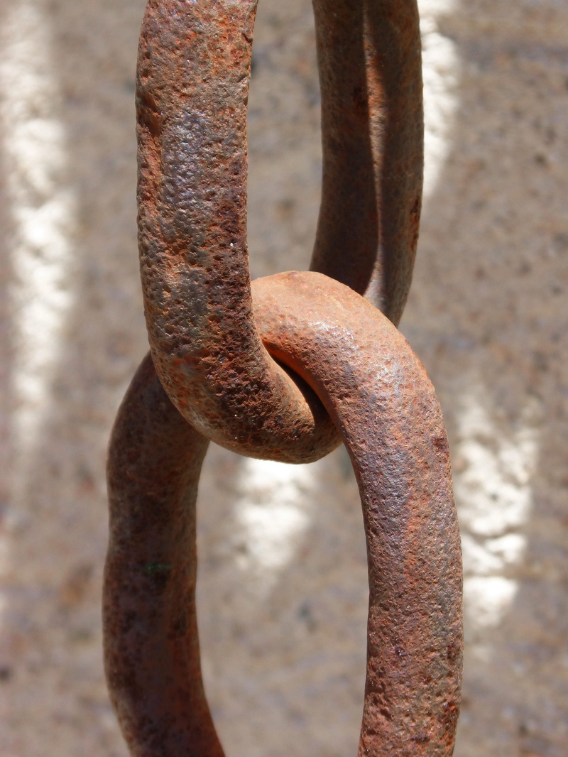 day, iron, string, hook, strength, rusty, connection, metal, 4K, textured, decline, giant links, focus on foreground, deterioration, chain, iron - metal