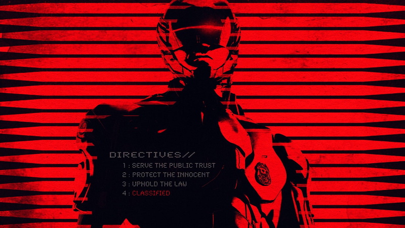 red, communication, emotion, close-up, skeleton, pattern, indoors, social issues, police, text, human skeleton, RoboCop, sign, textured, robocop 2, blood