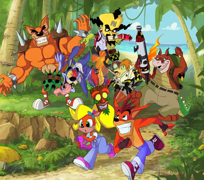 crash bandicoot, 720P