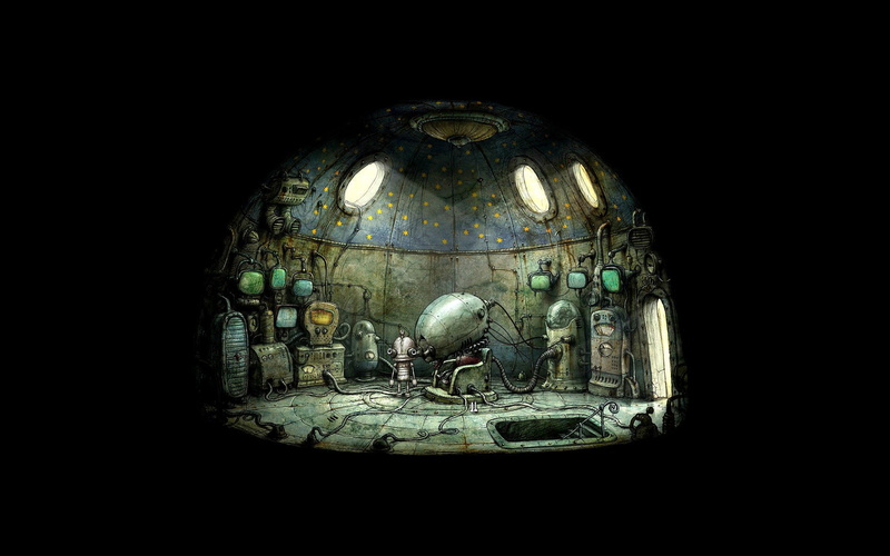1080P, family, point and click, steampunk, adventure, puzzle, robot, machinarium, graphic, sci fi