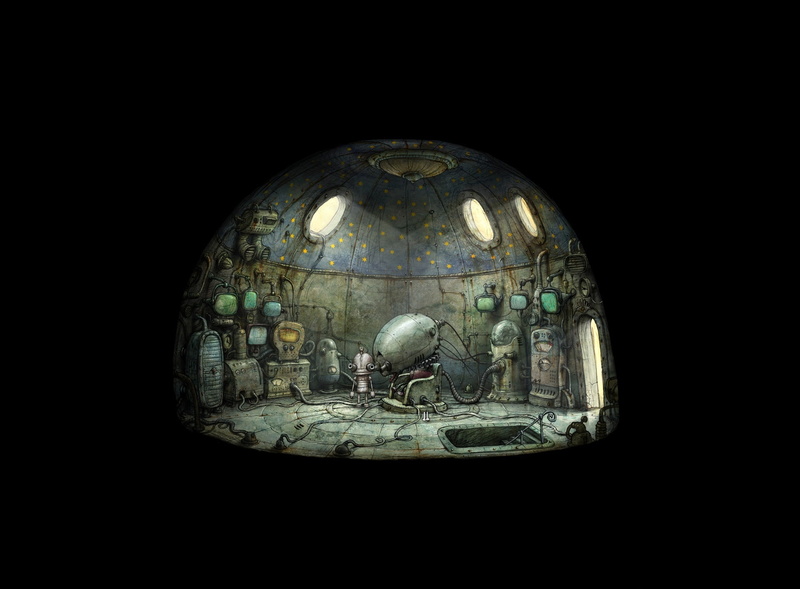 sphere, illuminated, Games, dome, old, history, 1080P, belief, built structure, spirituality, studio shot, still life, Machinarium, indoors