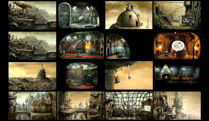 steampunk, 1080P, point and click, machinarium, sci fi, family, adventure, robot, graphic, puzzle
