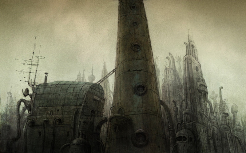 Urban, no people, travel destinations, day, history, Machinarium, religion, video games, building, nature, low angle view, gothic style, sky, built structure