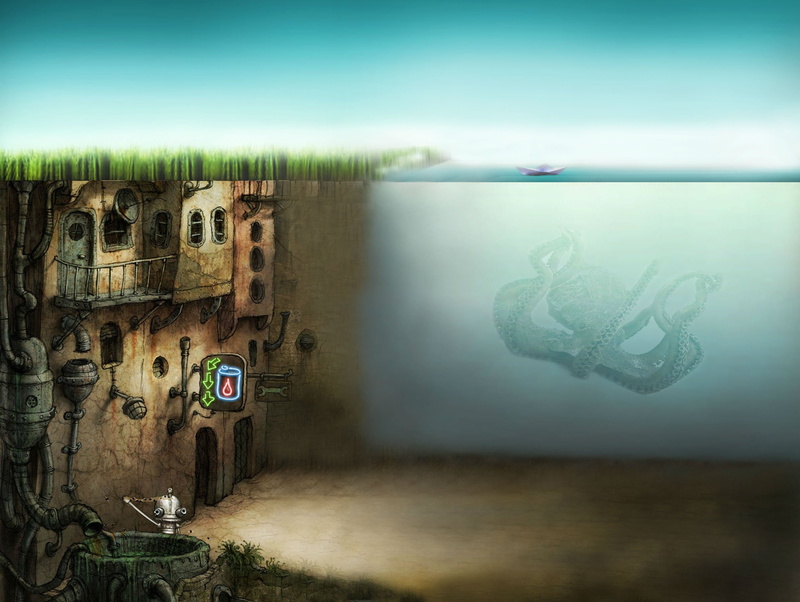 2K, sci fi, family, steampunk, point and click, puzzle, robot, adventure, graphic, machinarium