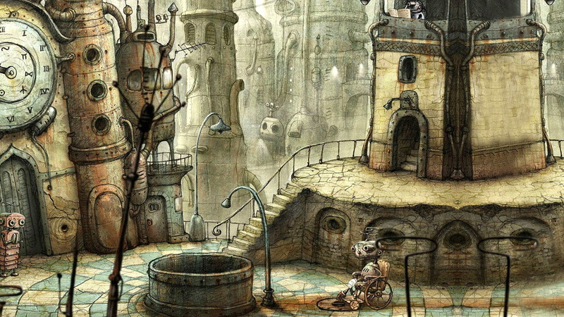 robot, family, puzzle, 1080P, point and click, steampunk, machinarium, adventure, sci fi, graphic