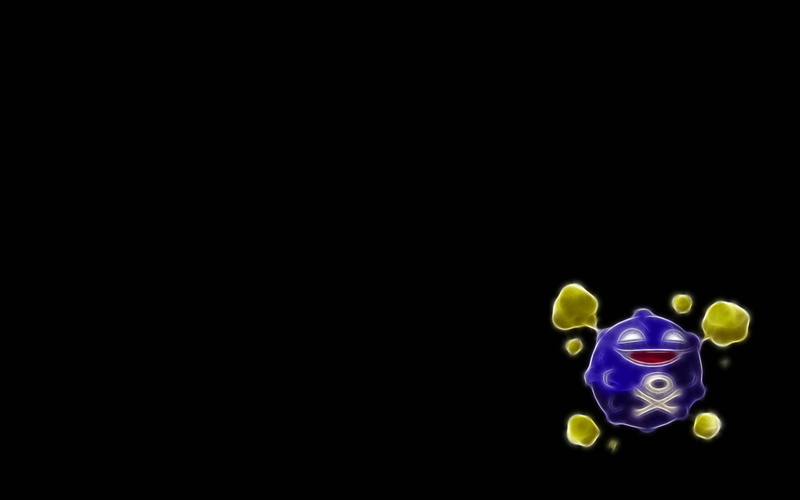 black background, black, background, minimalism, koffing, 1080P