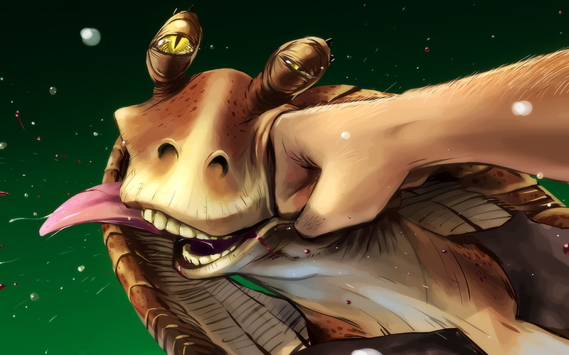 binks, wars, 720P, star, blow, jar, Jar Jar Binks, star wars