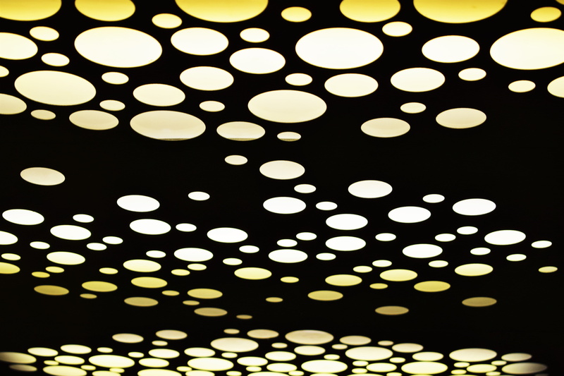 weird, polka dot, circle, yellow, backgrounds, pattern, light, full frame, mood, electric lamp, shape, illuminated, circles, geometric shape, repetition