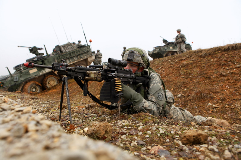 light machine gun, training, U.S. Army, 5K, soldier, LMG, M249, SAW, Mk 48